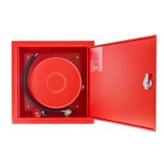 Yangın dolabı1” 30Mt Kauçuk Hortumlu 1''Vanalı Sac Kapak Tüp Bölmesiz EN671-1