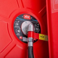 Yangın Dolabı 70x90x23 1”20Mt Kauçuk Hortumlu 1'' Vanalı Cam Kapak Tüp Bölmeli Yangın Dolabı EN671-1