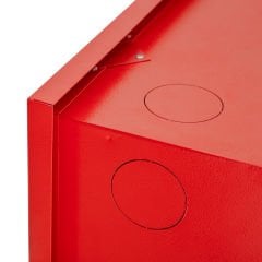 Yangın Dolabı 70x90x23 1”20Mt Kauçuk Hortumlu 1'' Vanalı Cam Kapak Tüp Bölmeli Yangın Dolabı EN671-1