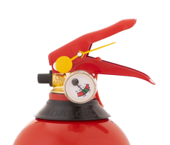 طفاية حريق معتمدة من EN وCE، مسحوق كيميائي جاف، وزن 1 كجم